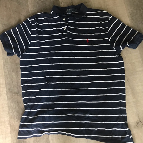 Bundle of Ralph Lauren,Chaps striped shirt sleeve pique polo large, cl - Picture 8 of 8